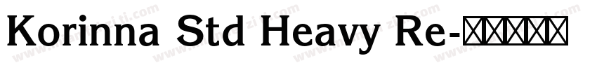 Korinna Std Heavy Re字体转换